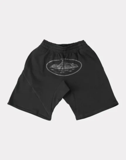 Corteiz Alcatraz Shorts Triple Black (2)