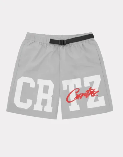 Corteiz CRTZ Nylon shorts in Grau