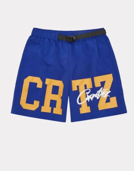 Corteiz Crtz Nylon shorts in Blau (2)